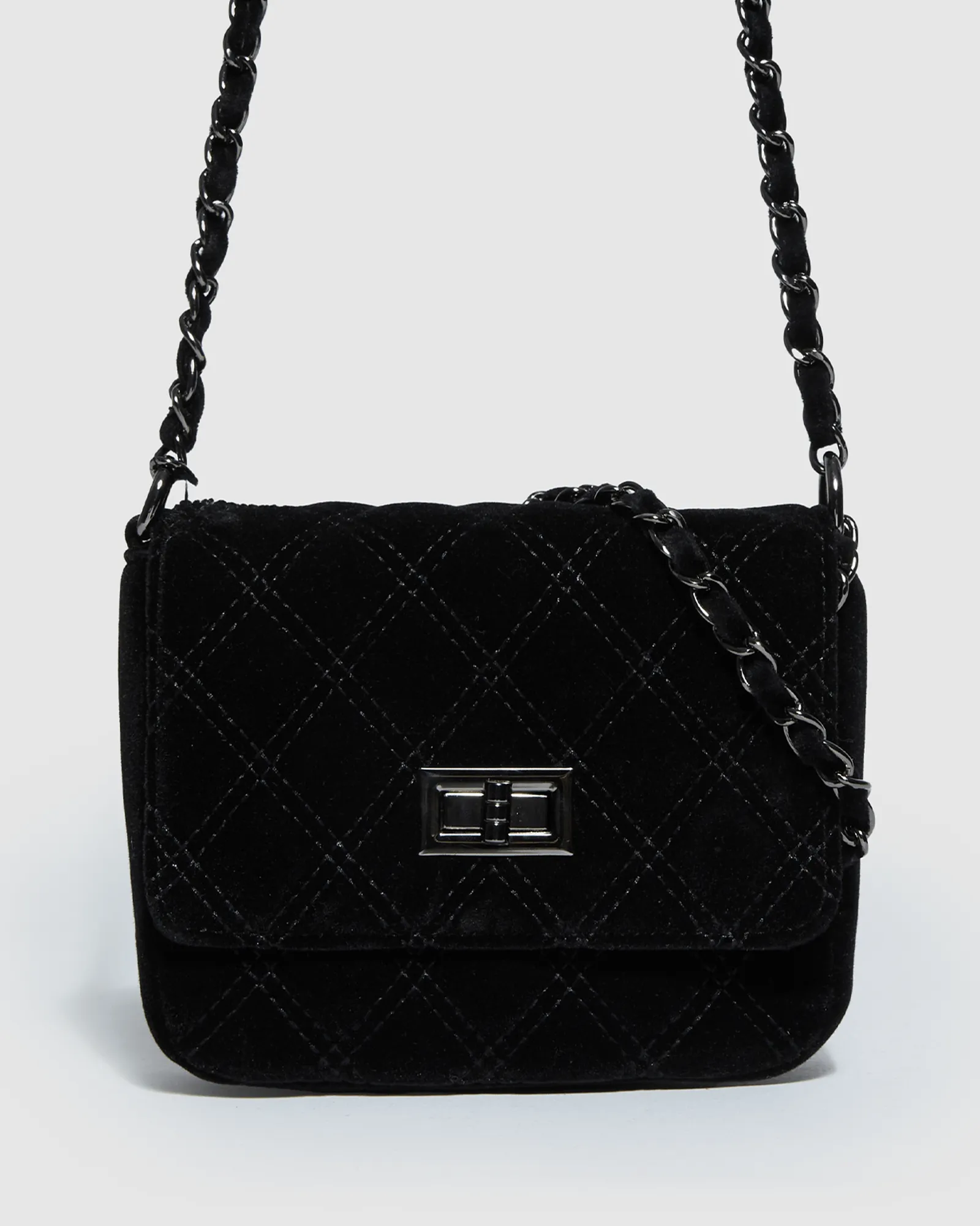 Black Maria Jose Lock Crossbody Bag sold by Collete Hayman