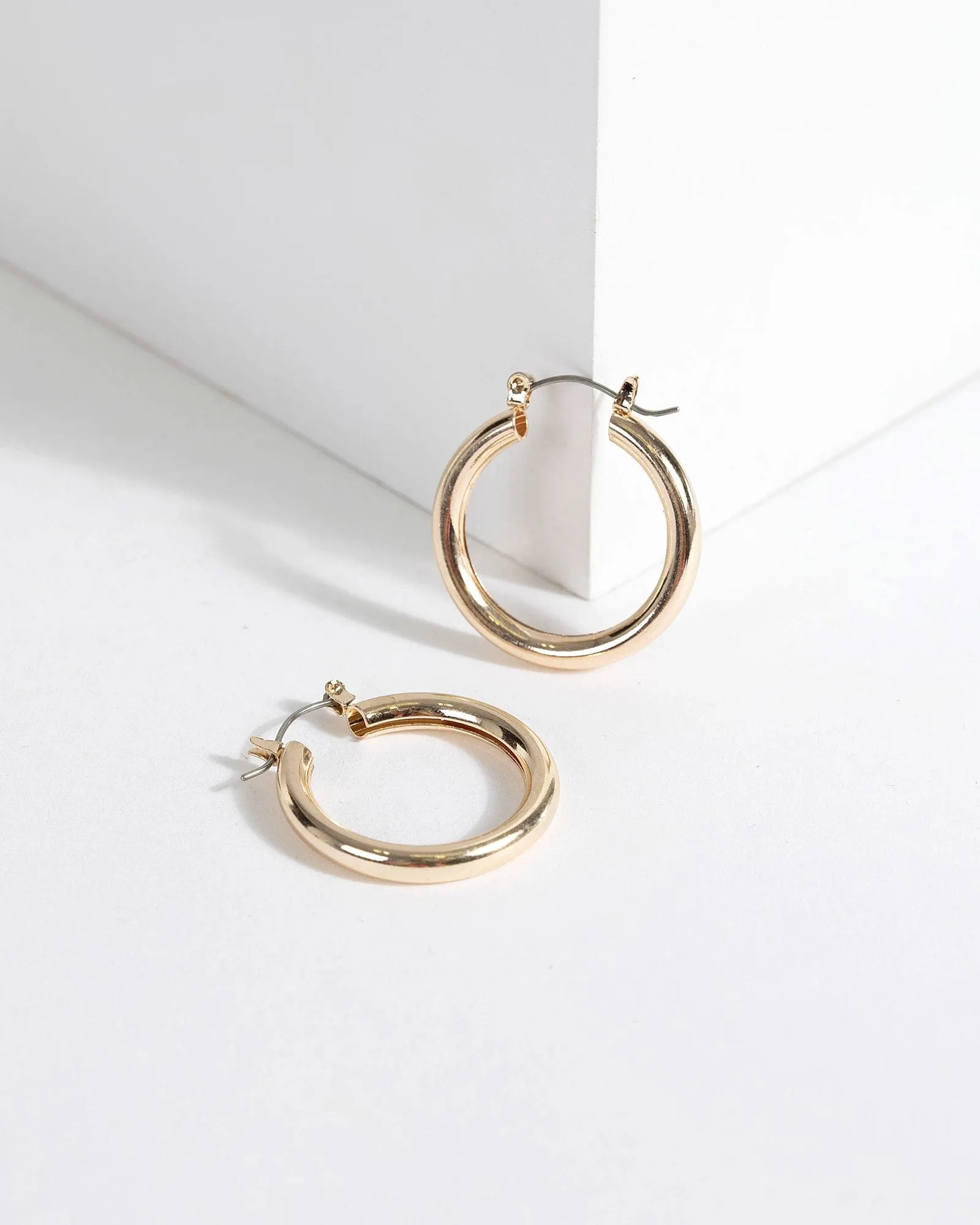 Gold 30mm Wide Hoop Earrings sold by Collete Hayman