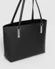 Black And Silver Angelina Tote Bag sold by Collete Hayman