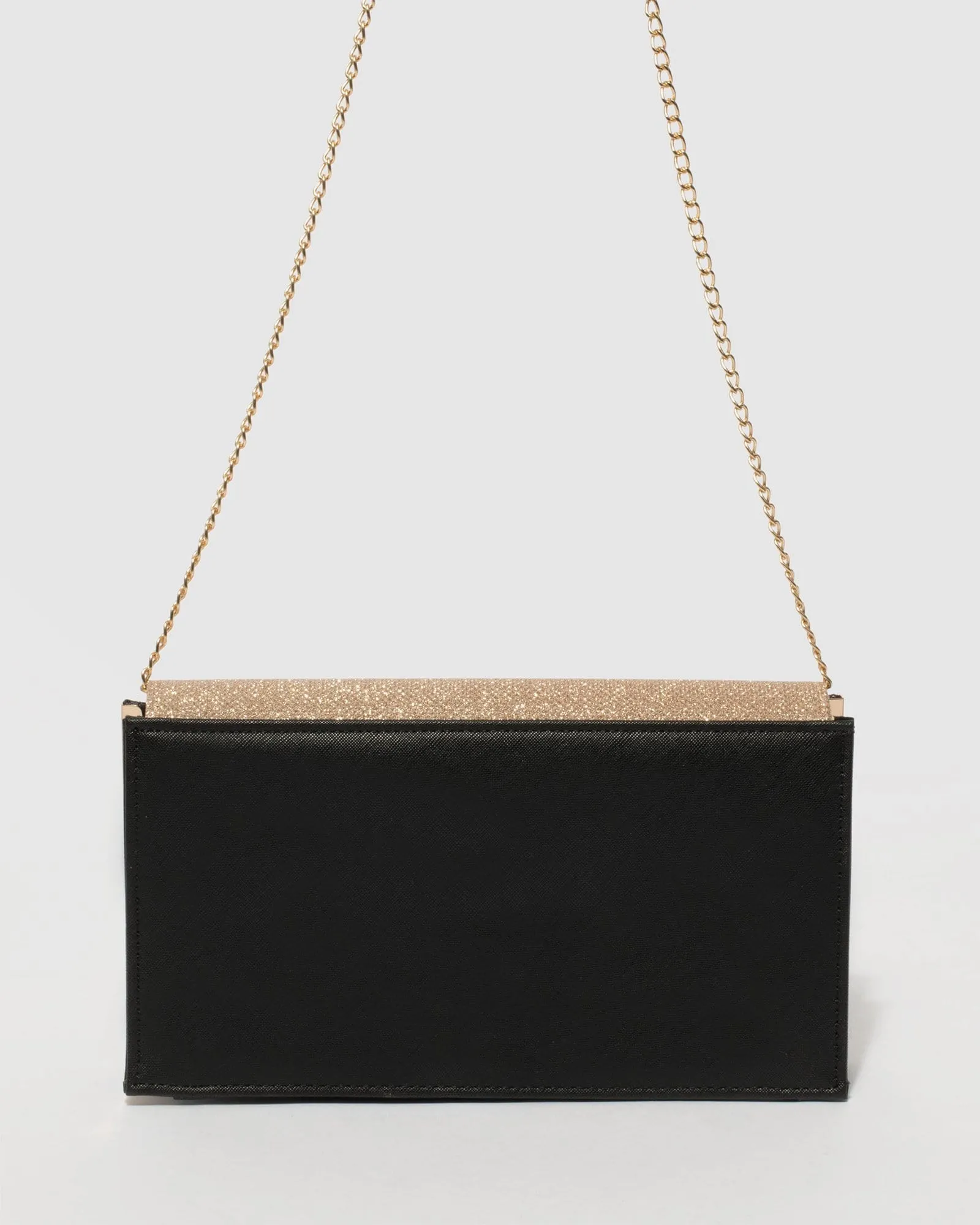 Black and Gold Jessie Diagonal Bar Clutch Bag sold by Collete Hayman product image thumbnail 5