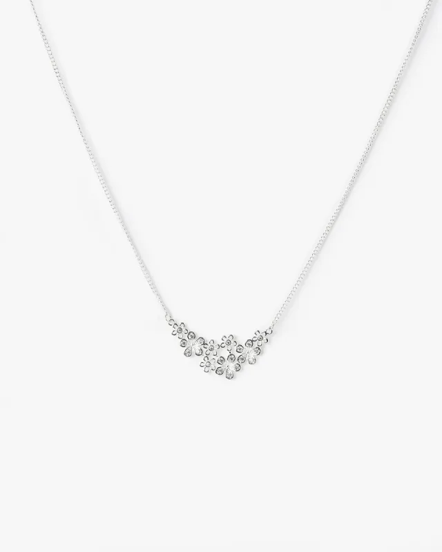 Crystal Flower Cluster Necklace sold by Collete Hayman