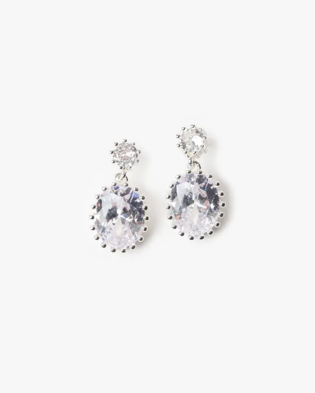 Crystal Oval  Drop Earrings sold by Collete Hayman