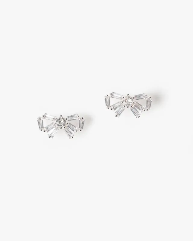 Crystal Elegant Bow Stud Earrings sold by Collete Hayman