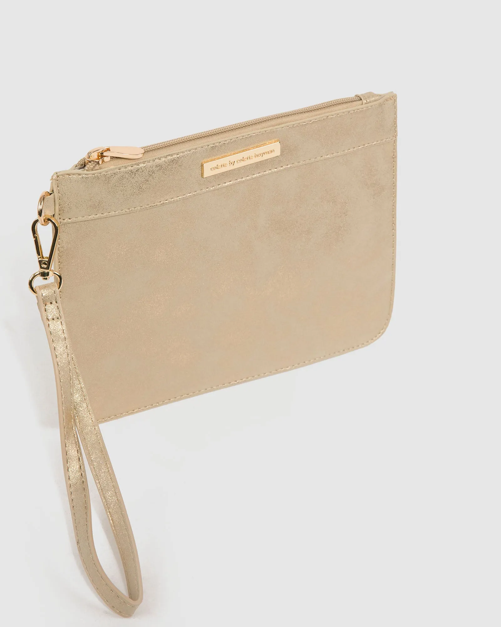 Gold Tia Wristlet Clutch Bag sold by Collete Hayman product image thumbnail 2