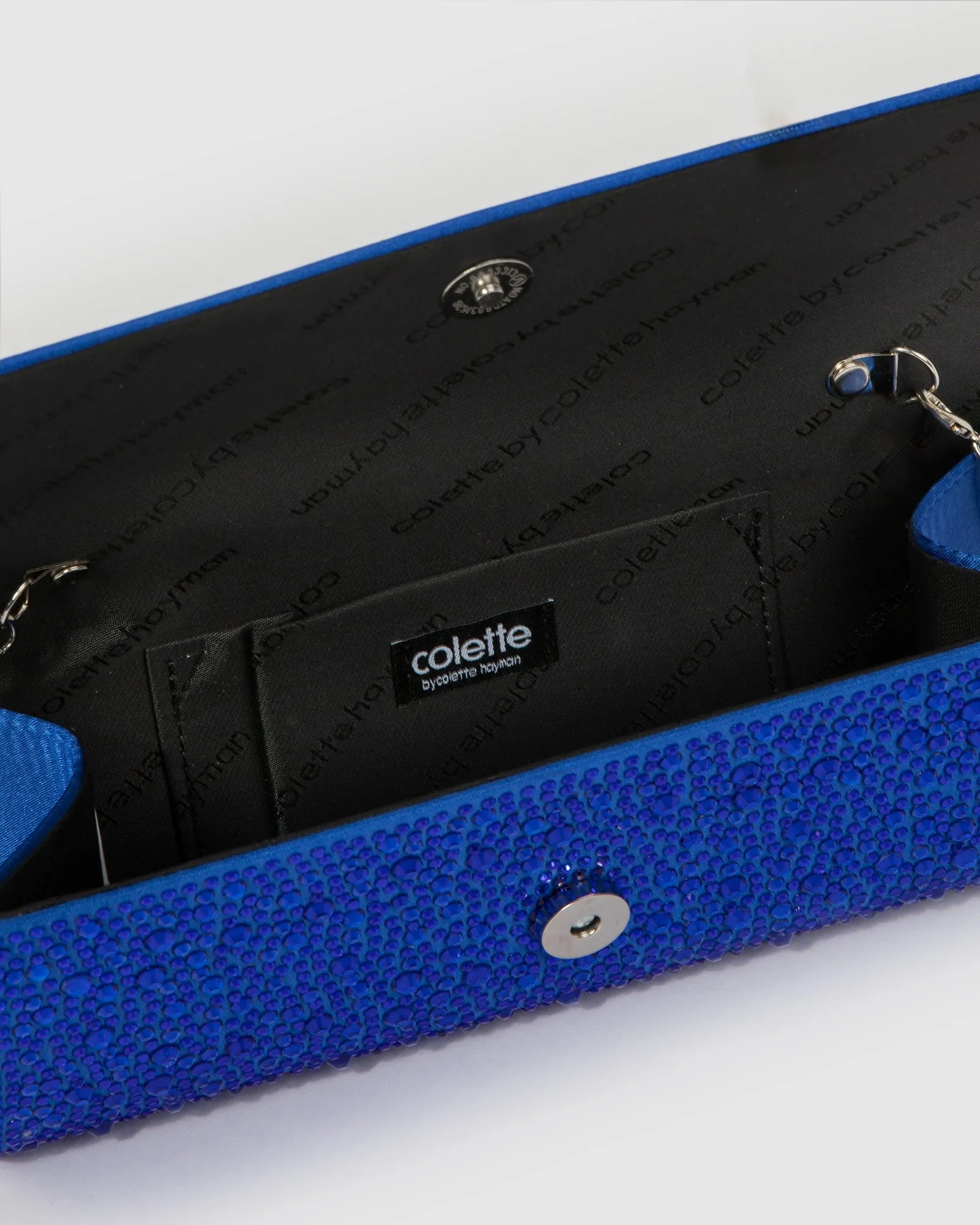 Blue Nolene Crystal Clutch Bag sold by Collete Hayman product image thumbnail 5