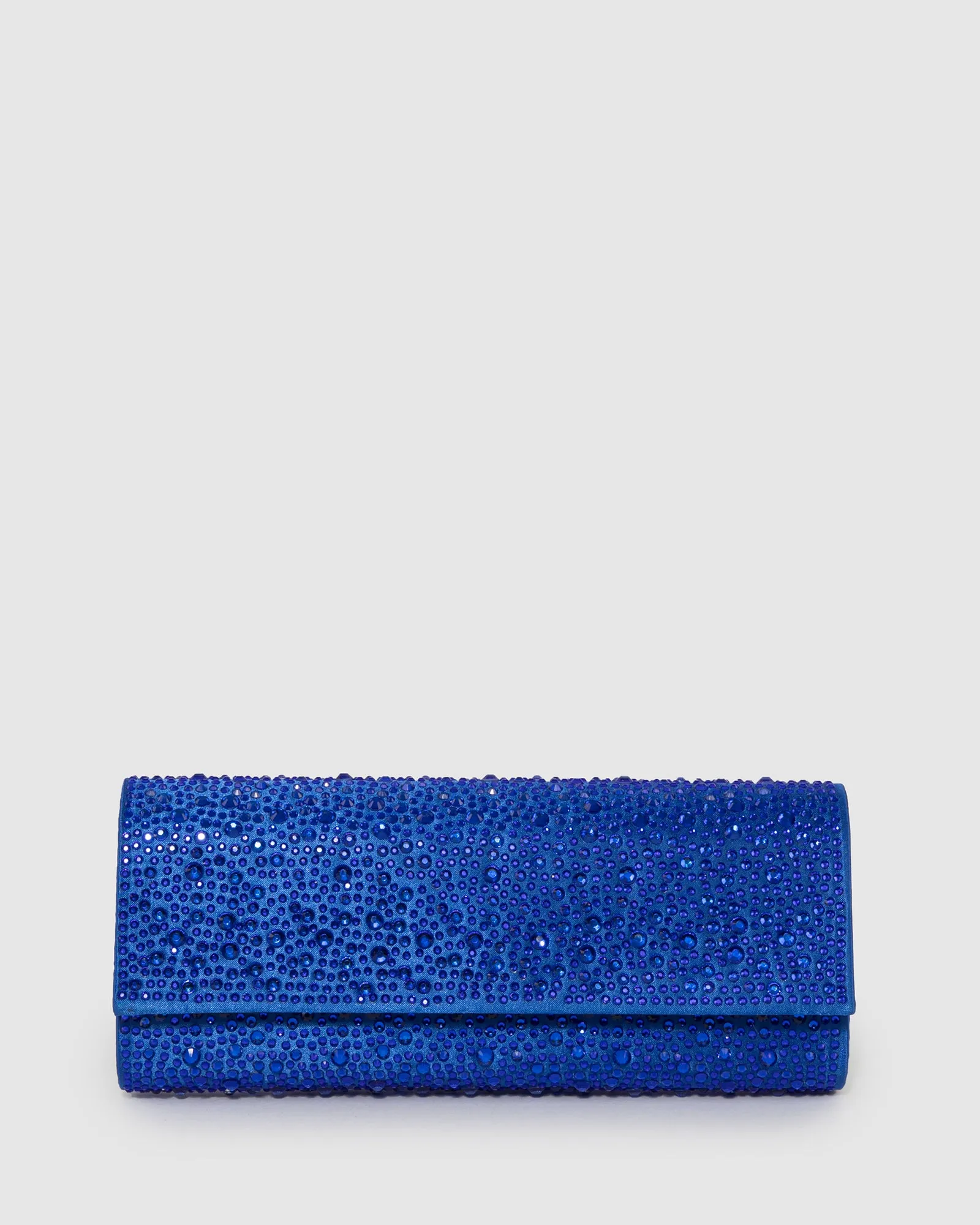 Blue Nolene Crystal Clutch Bag sold by Collete Hayman
