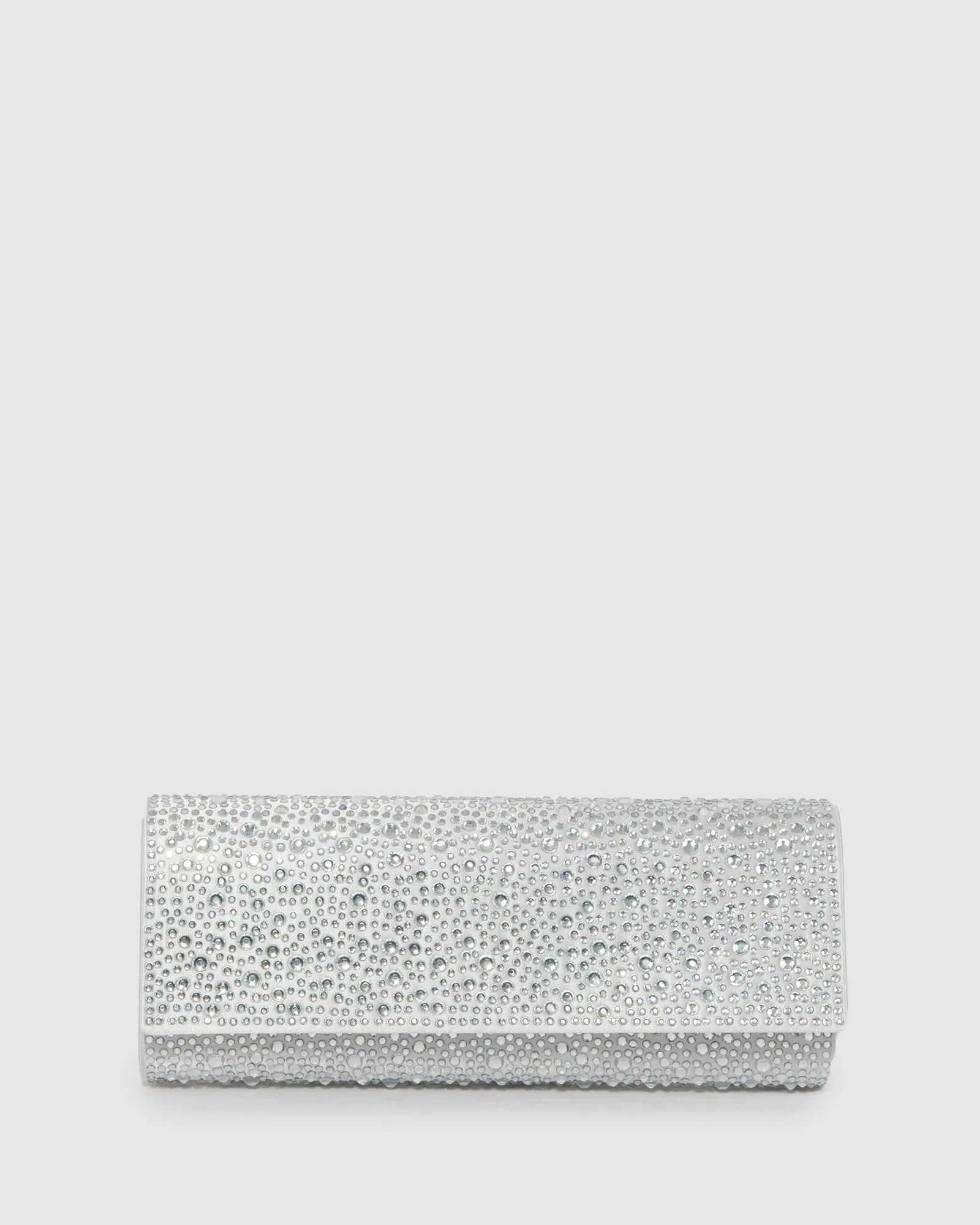 Silver Nolene Crystal Clutch Bag sold by Collete Hayman