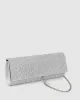 Silver Nolene Crystal Clutch Bag sold by Collete Hayman