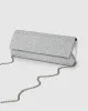Silver Nolene Crystal Clutch Bag sold by Collete Hayman