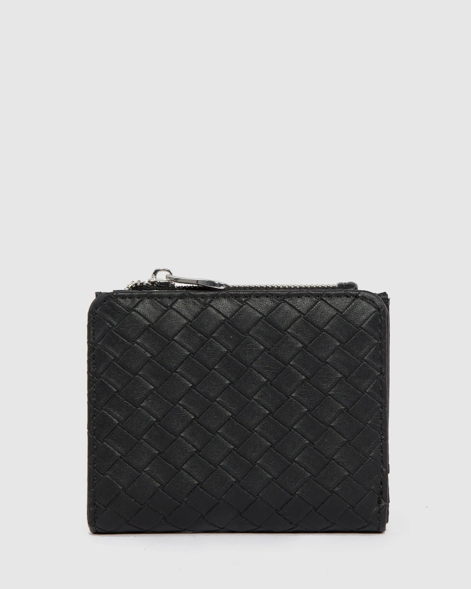 Black Weave Han Mini Wallet sold by Collete Hayman