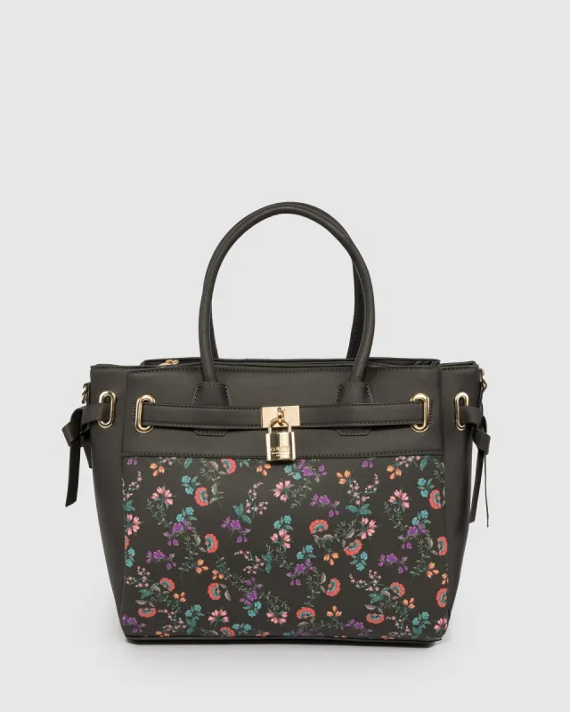 Print Elora Tie Tassel Tote Bag sold by Collete Hayman