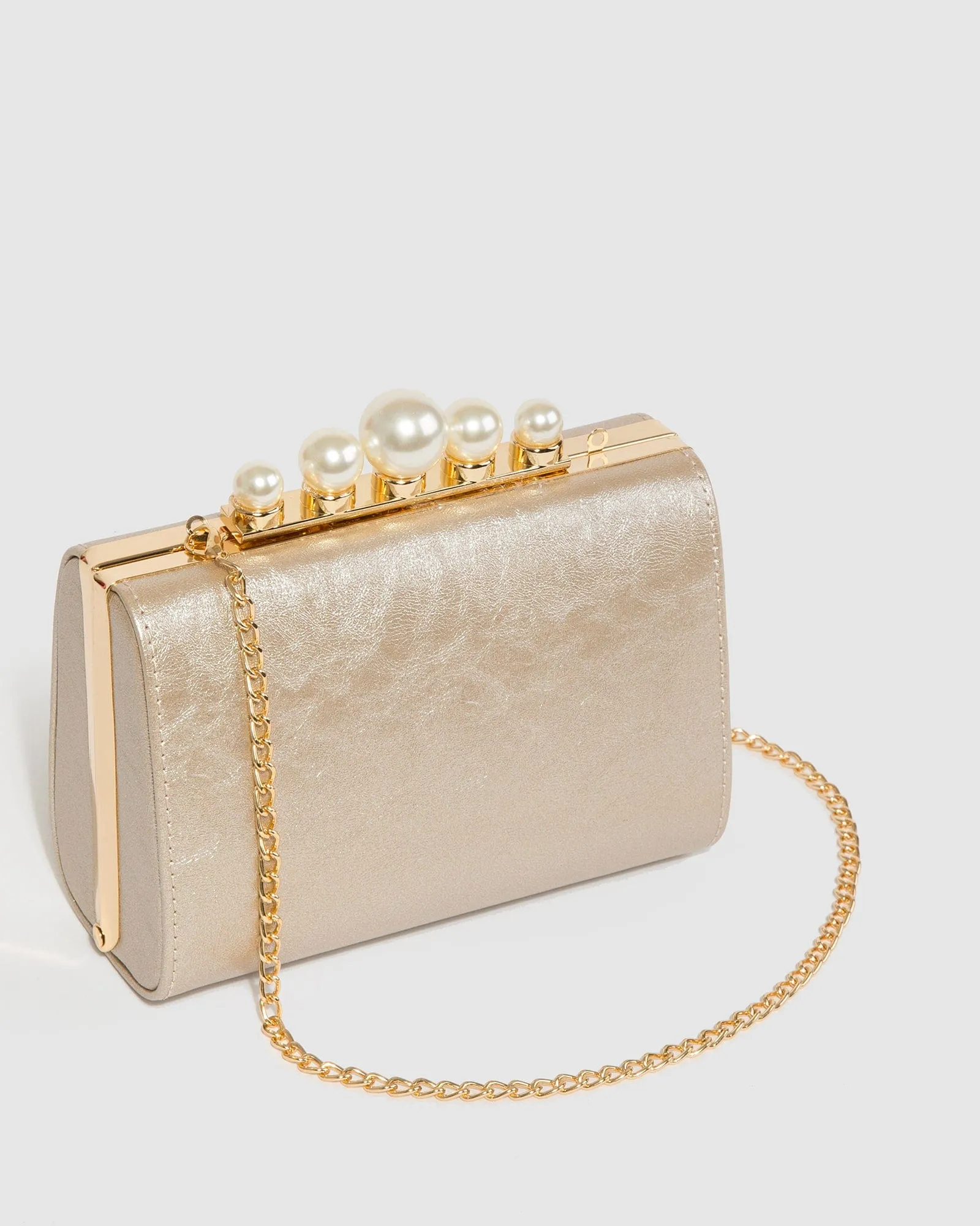 Gold Daphne Pearl Clutch Bag sold by Collete Hayman product image thumbnail 2