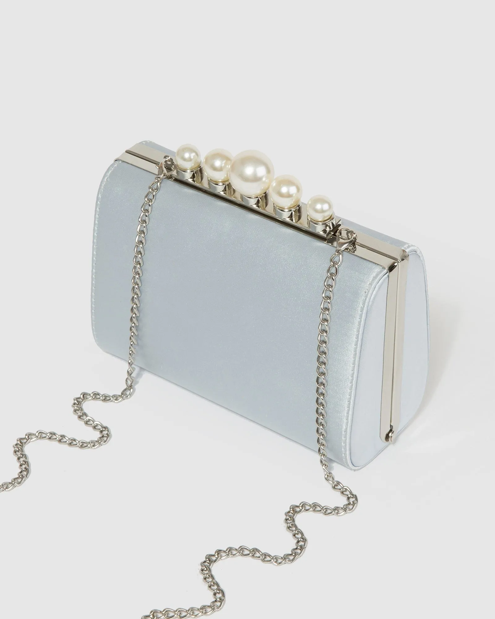 Blue Daphne Pearl Clutch Bag sold by Collete Hayman product image thumbnail 4