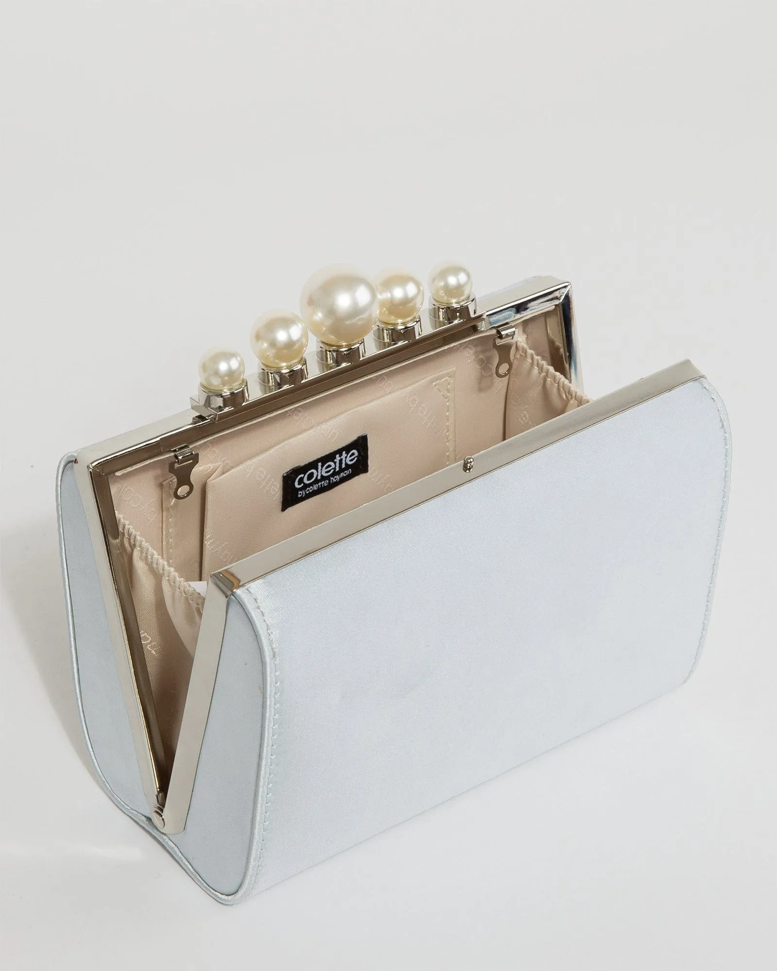 Blue Daphne Pearl Clutch Bag sold by Collete Hayman product image thumbnail 5