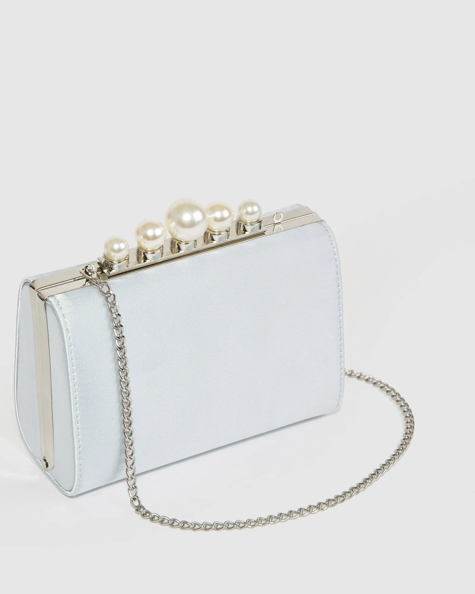Blue Daphne Pearl Clutch Bag sold by Collete Hayman product image thumbnail 2
