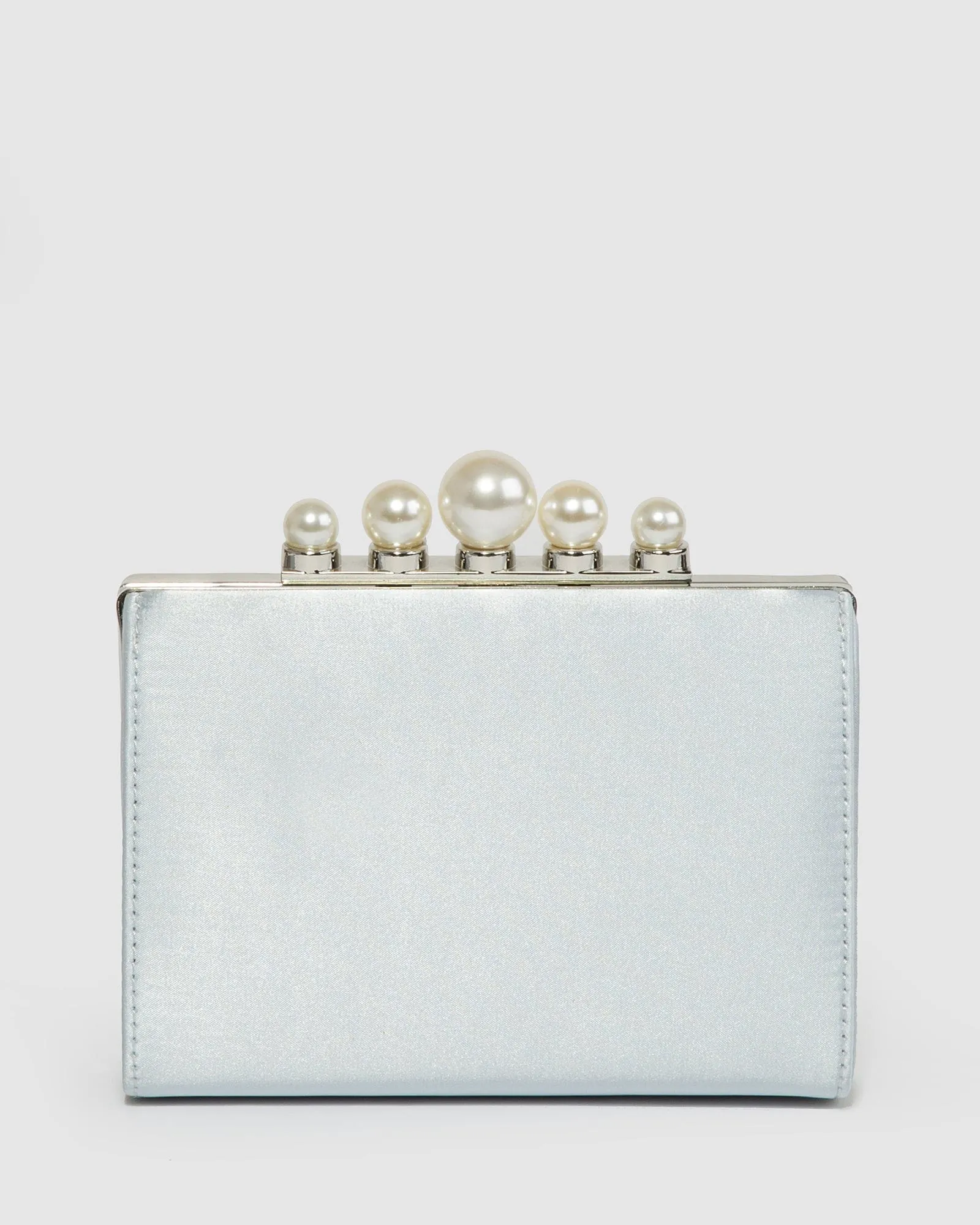 Blue Daphne Pearl Clutch Bag sold by Collete Hayman