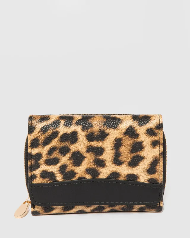 Leopard Print Keeley Panel Wallet sold by Collete Hayman