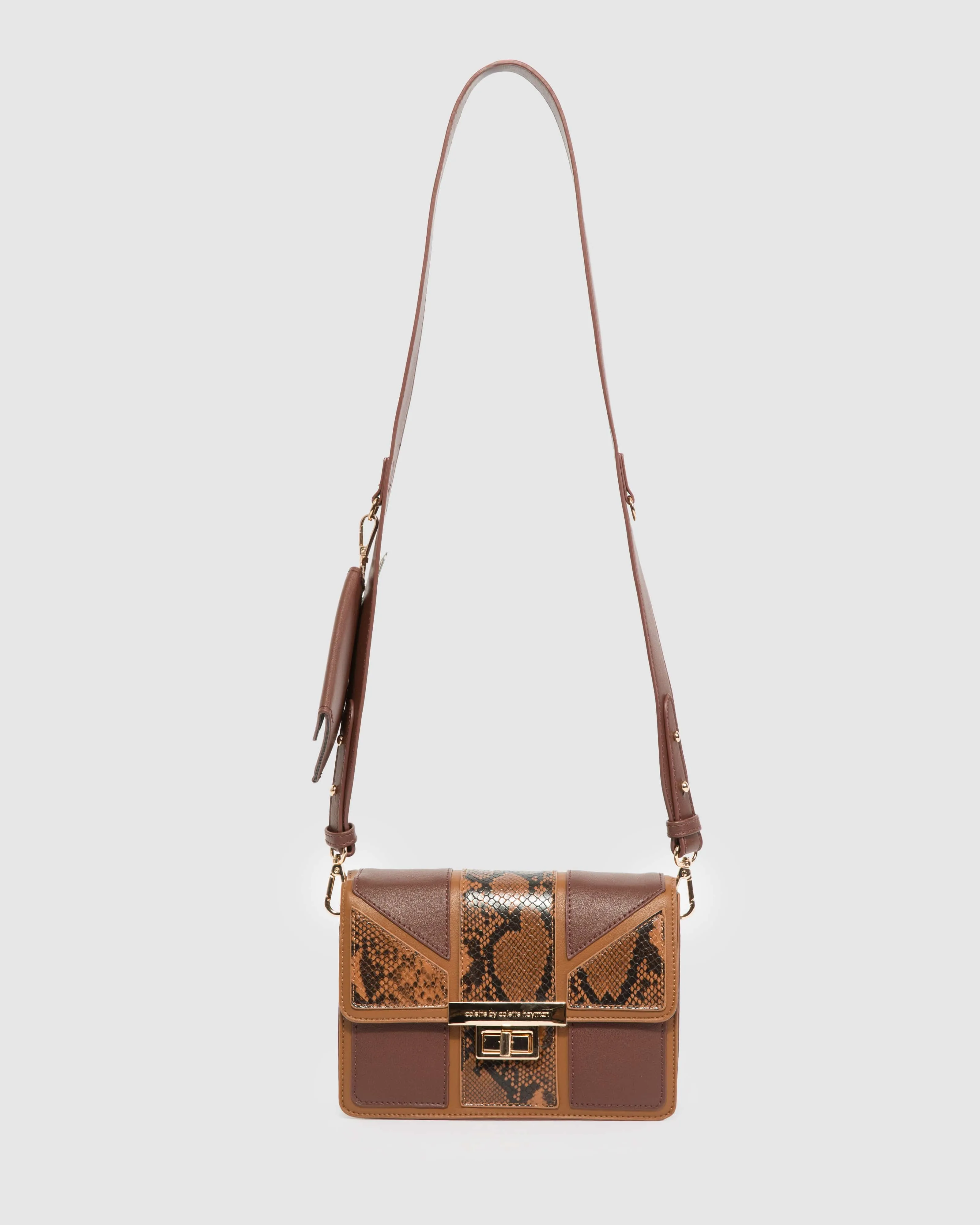 Brown Sierra Panel Crossbody Bag sold by Collete Hayman product image thumbnail 3
