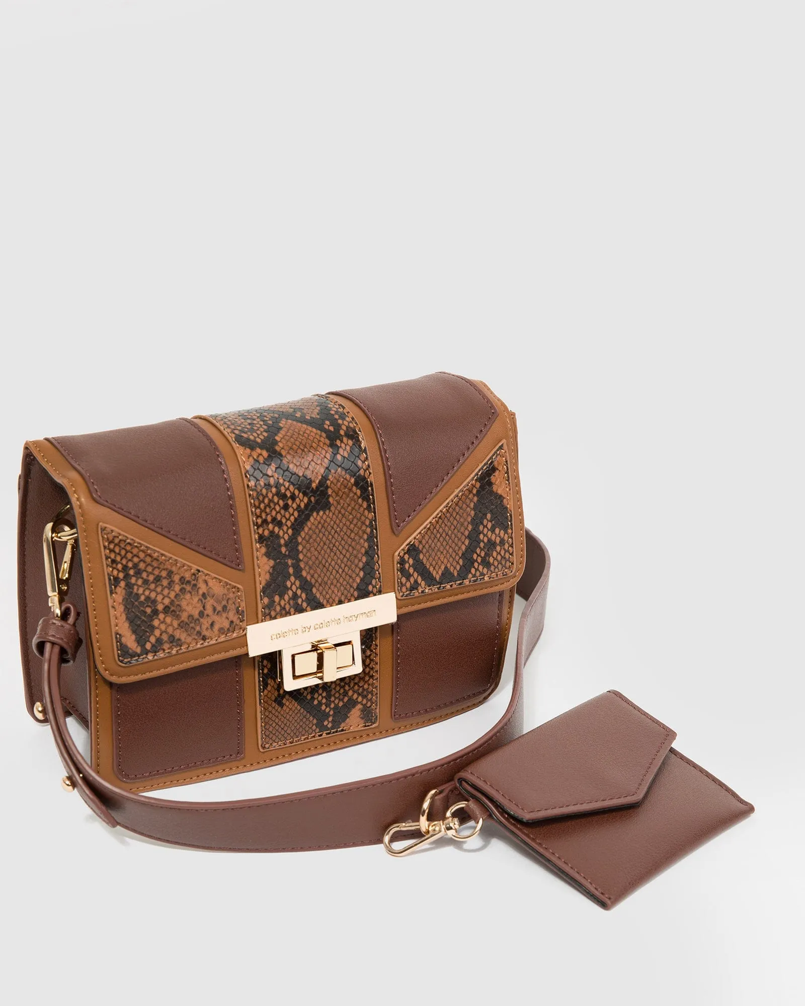 Brown Sierra Panel Crossbody Bag sold by Collete Hayman product image thumbnail 2