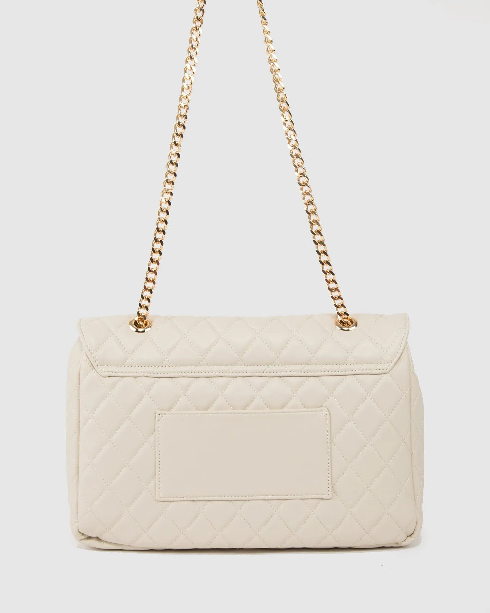 Ivory Gina Quilt Large Crossbody Bag sold by Collete Hayman product image thumbnail 4