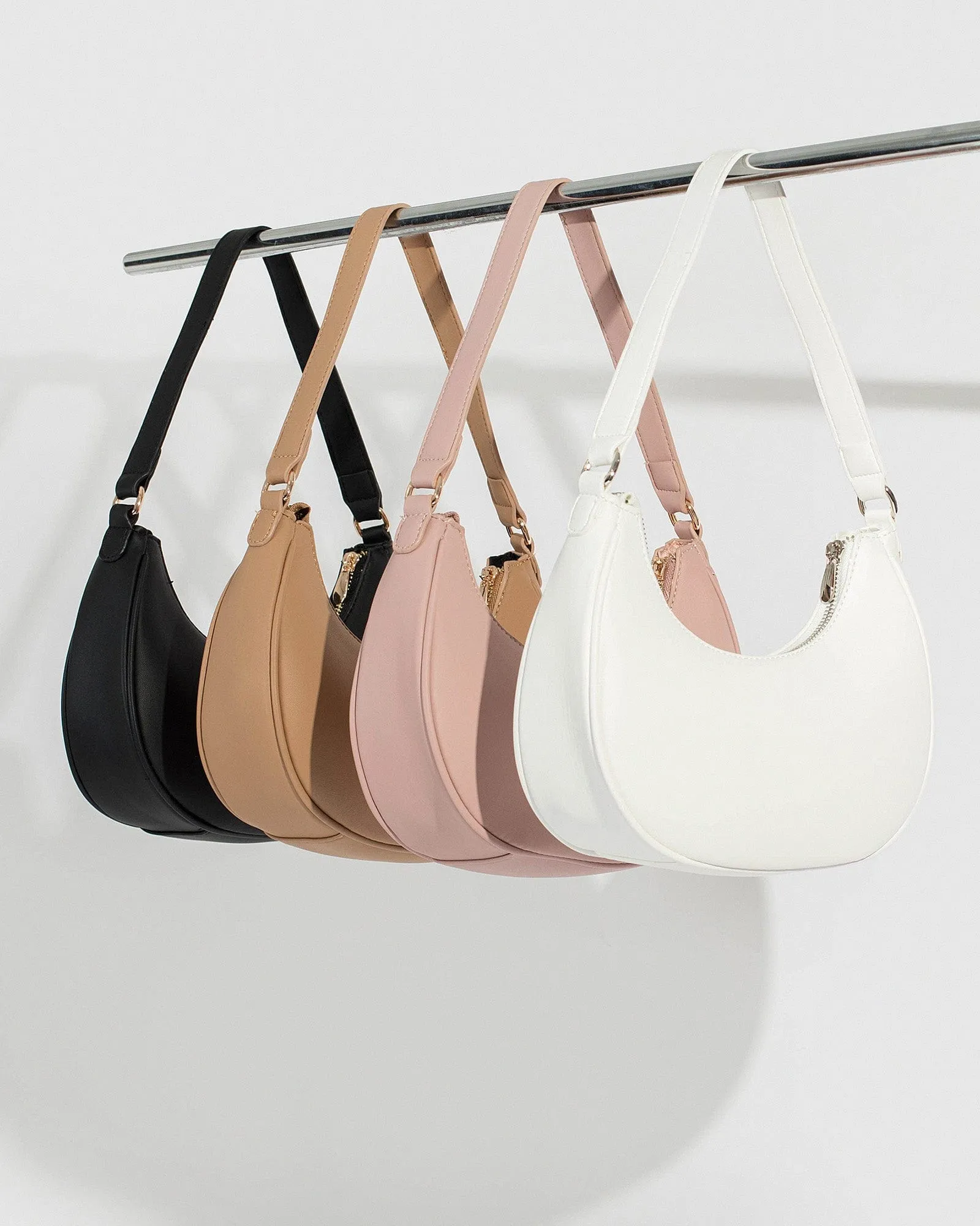 White Jasmin Crescent Bag sold by Collete Hayman product image thumbnail 5