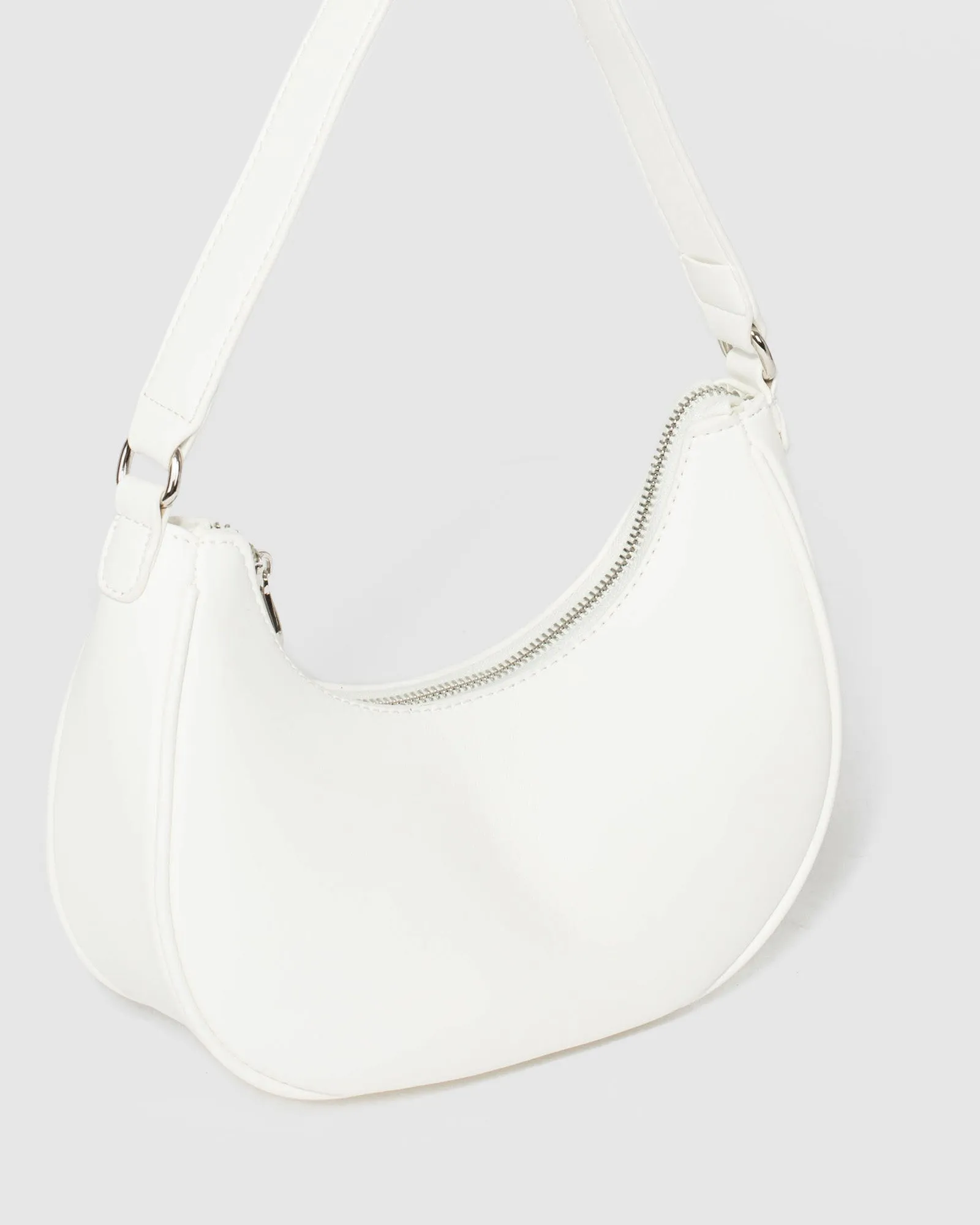 White Jasmin Crescent Bag sold by Collete Hayman product image thumbnail 3