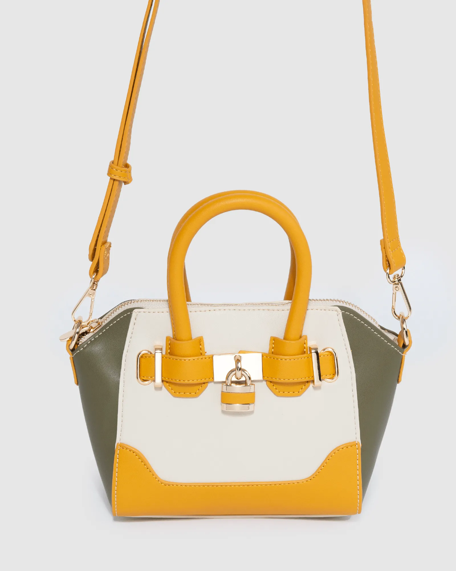 Multi Colour Frankie Mini Lock Tote Bag sold by Collete Hayman