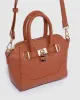 Tan Frankie Mini Lock Tote Bag sold by Collete Hayman