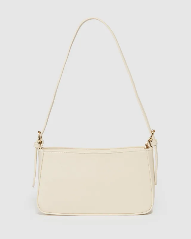 Ivory Frankie Buckle Strap Shoulder Bag sold by Collete Hayman