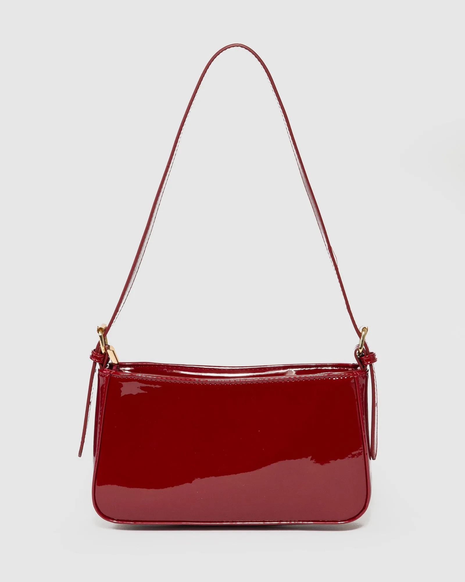 Cherry Red Frankie Buckle Strap Shoulder Bag sold by Collete Hayman product image thumbnail 3