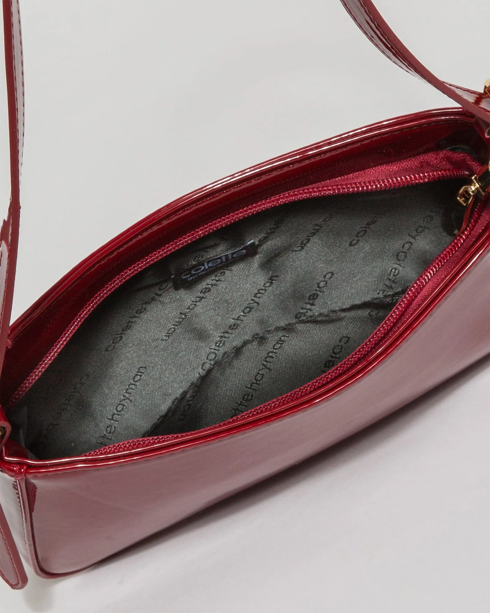 Cherry Red Frankie Buckle Strap Shoulder Bag sold by Collete Hayman product image thumbnail 5