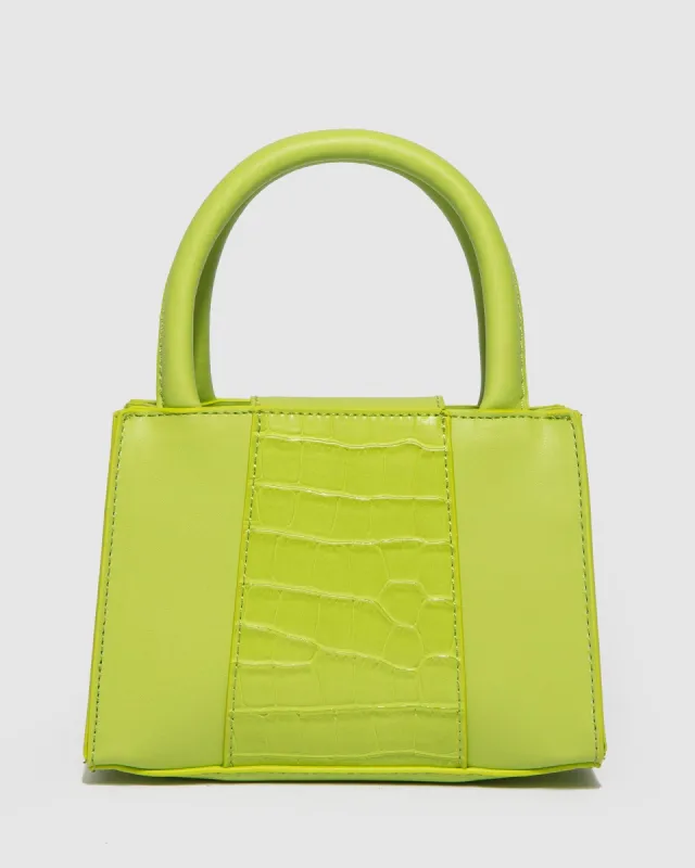 Green Philippa Mini Panel Tote Bag sold by Collete Hayman