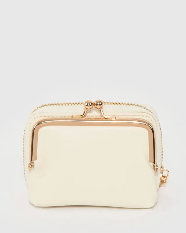 Ivory Jess Clip Wallet sold by Collete Hayman