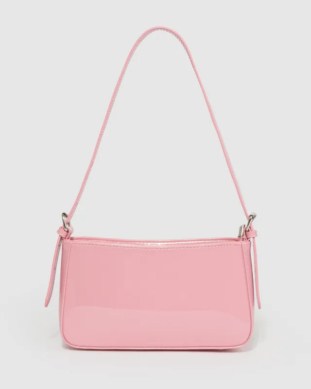 Pink Frankie Buckle Strap Shoulder Bag sold by Collete Hayman