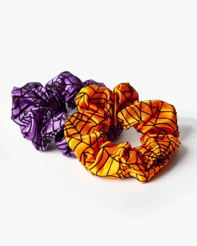 Multi Colour 2 Pack Cobweb Scrunchies sold by Collete Hayman