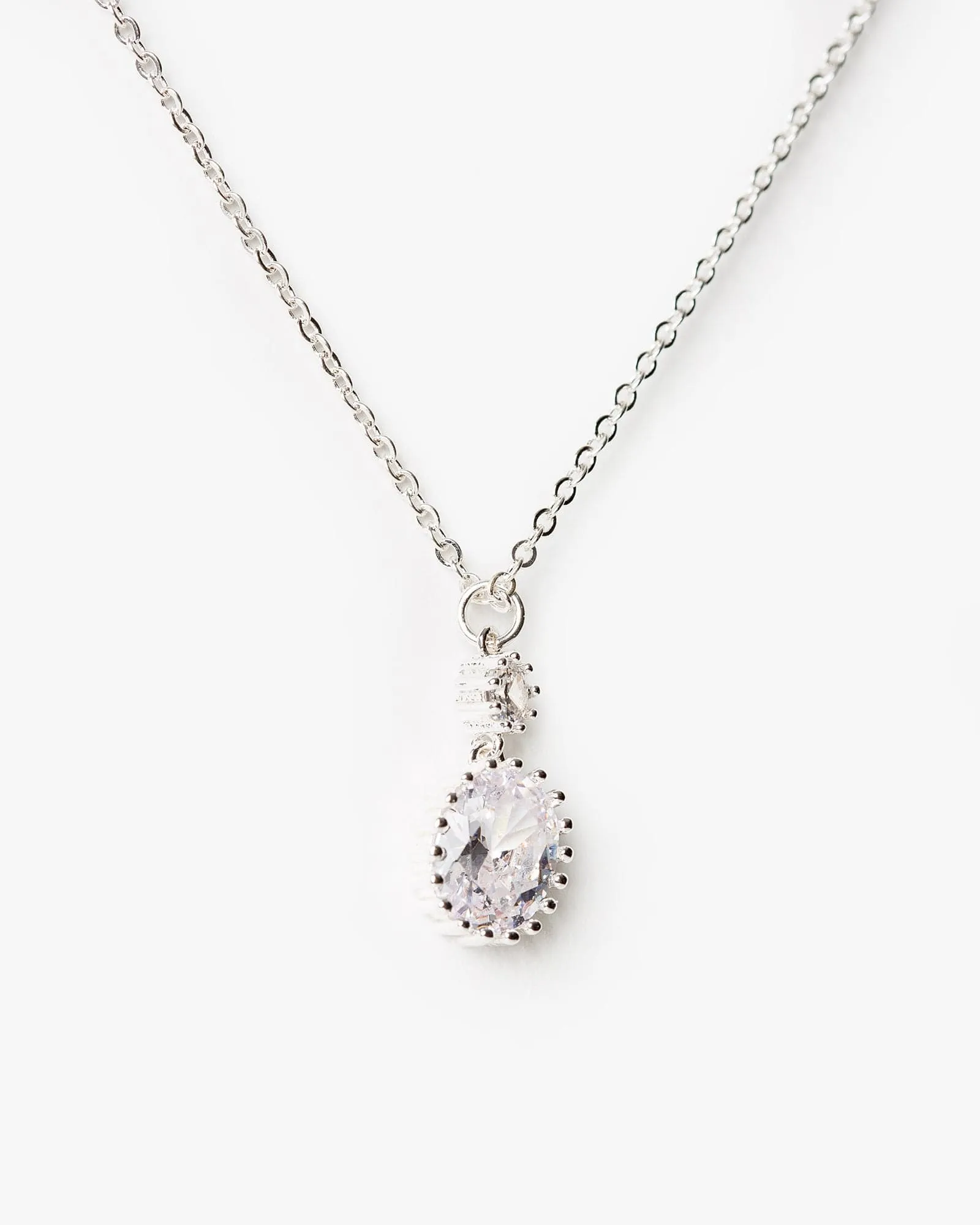 Crystal Oval Drop Necklace sold by Collete Hayman product image thumbnail 2