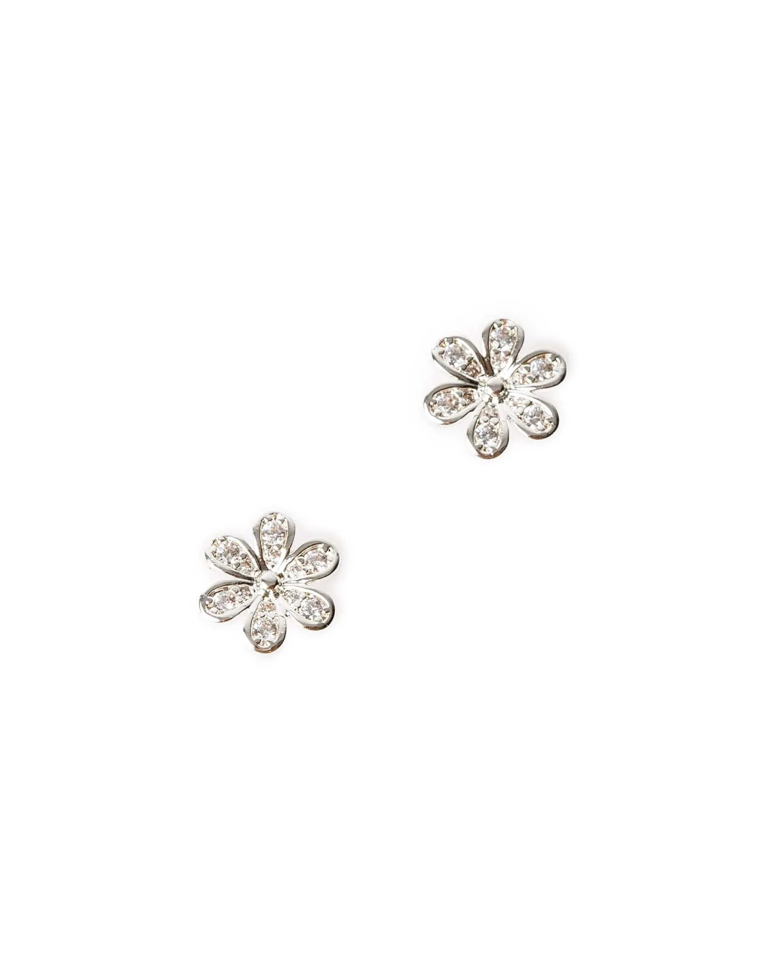 Crystal Flower Stud Earrings sold by Collete Hayman product image thumbnail 3