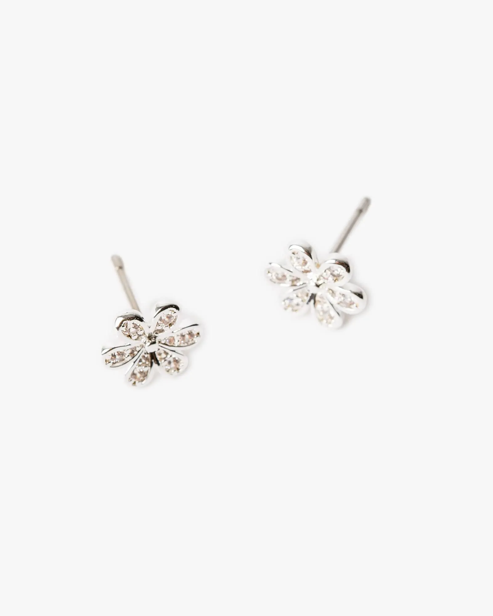 Crystal Flower Stud Earrings sold by Collete Hayman