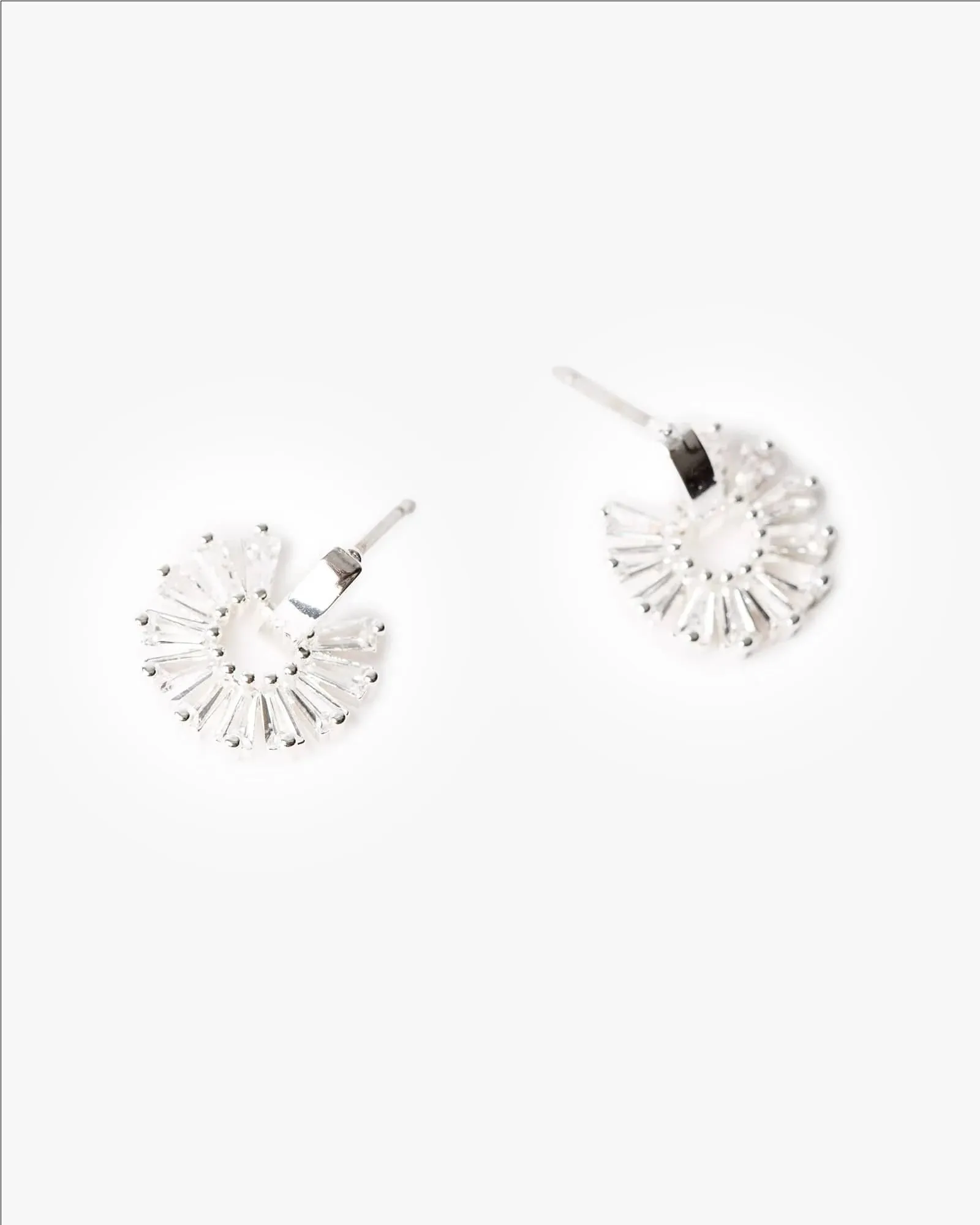 Crystal Circle Stud Earrings sold by Collete Hayman product image thumbnail 3