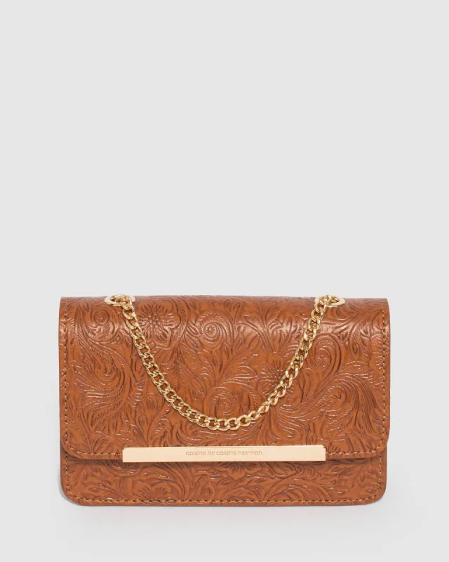 Tan Lauren Chain Bag sold by Collete Hayman