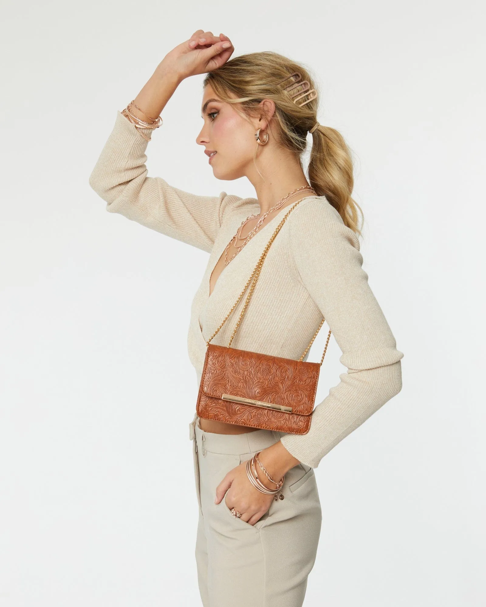 Tan Lauren Chain Bag sold by Collete Hayman product image thumbnail 2