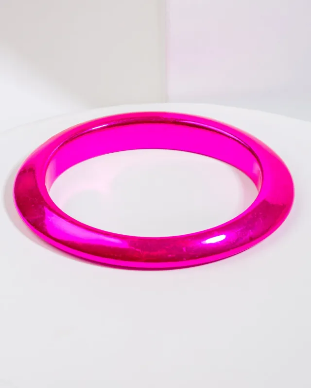 Pink Statement Chunky Bangle sold by Collete Hayman
