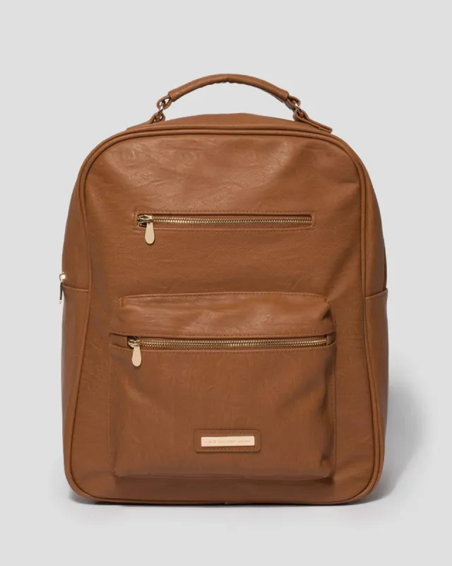 Tan Marley Large Backpack sold by Collete Hayman