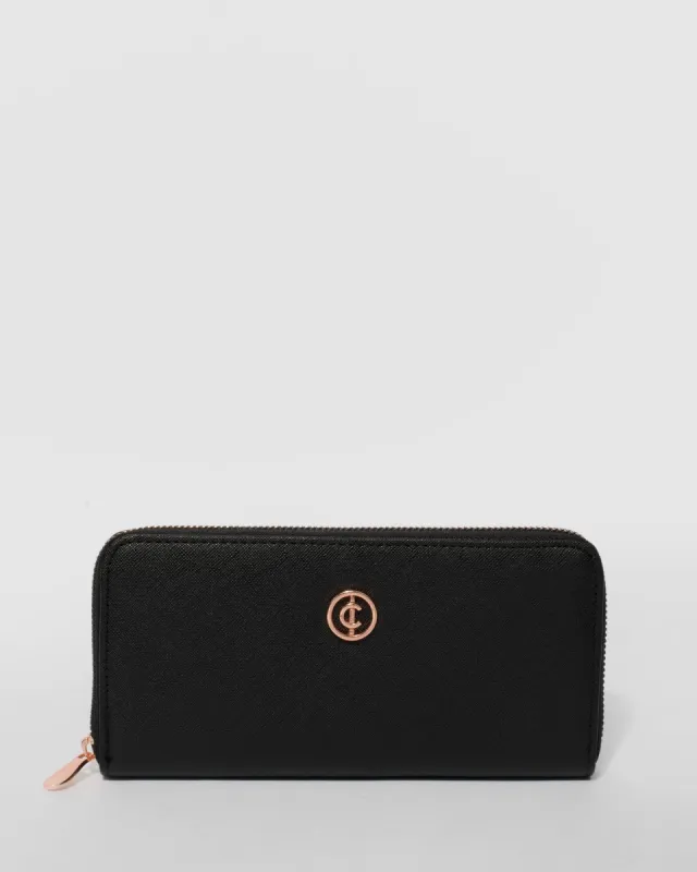 Black Paloma Logo Wallet sold by Collete Hayman