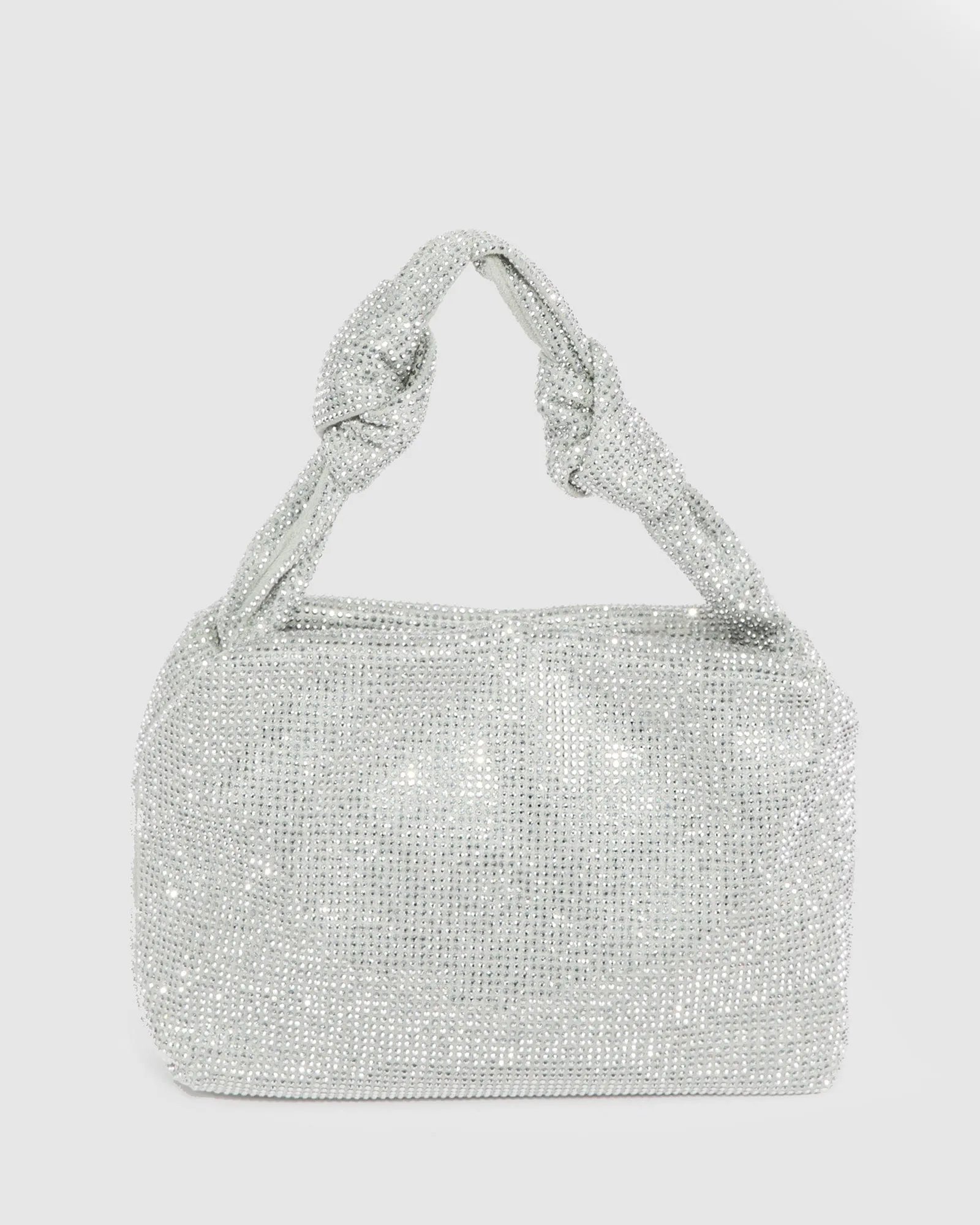Silver Arella Mini Knot Bag sold by Collete Hayman