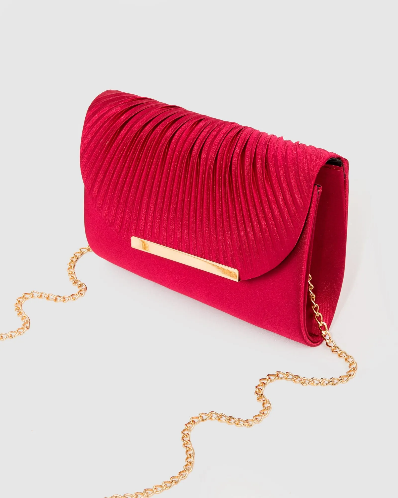 Red Luna Flap Over Clutch Bag sold by Collete Hayman product image thumbnail 4