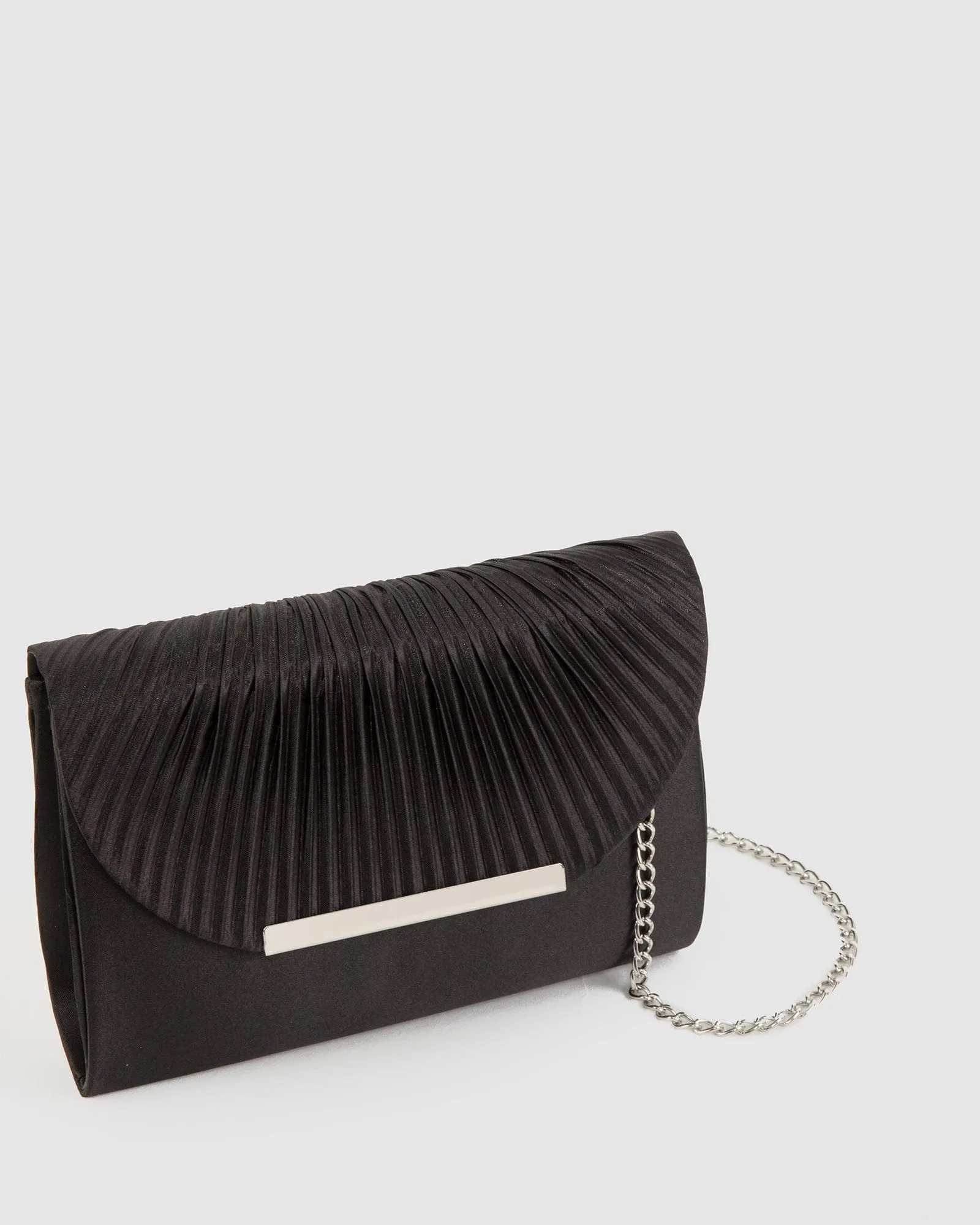 Black Luna Flap Over Clutch Bag sold by Collete Hayman product image thumbnail 2