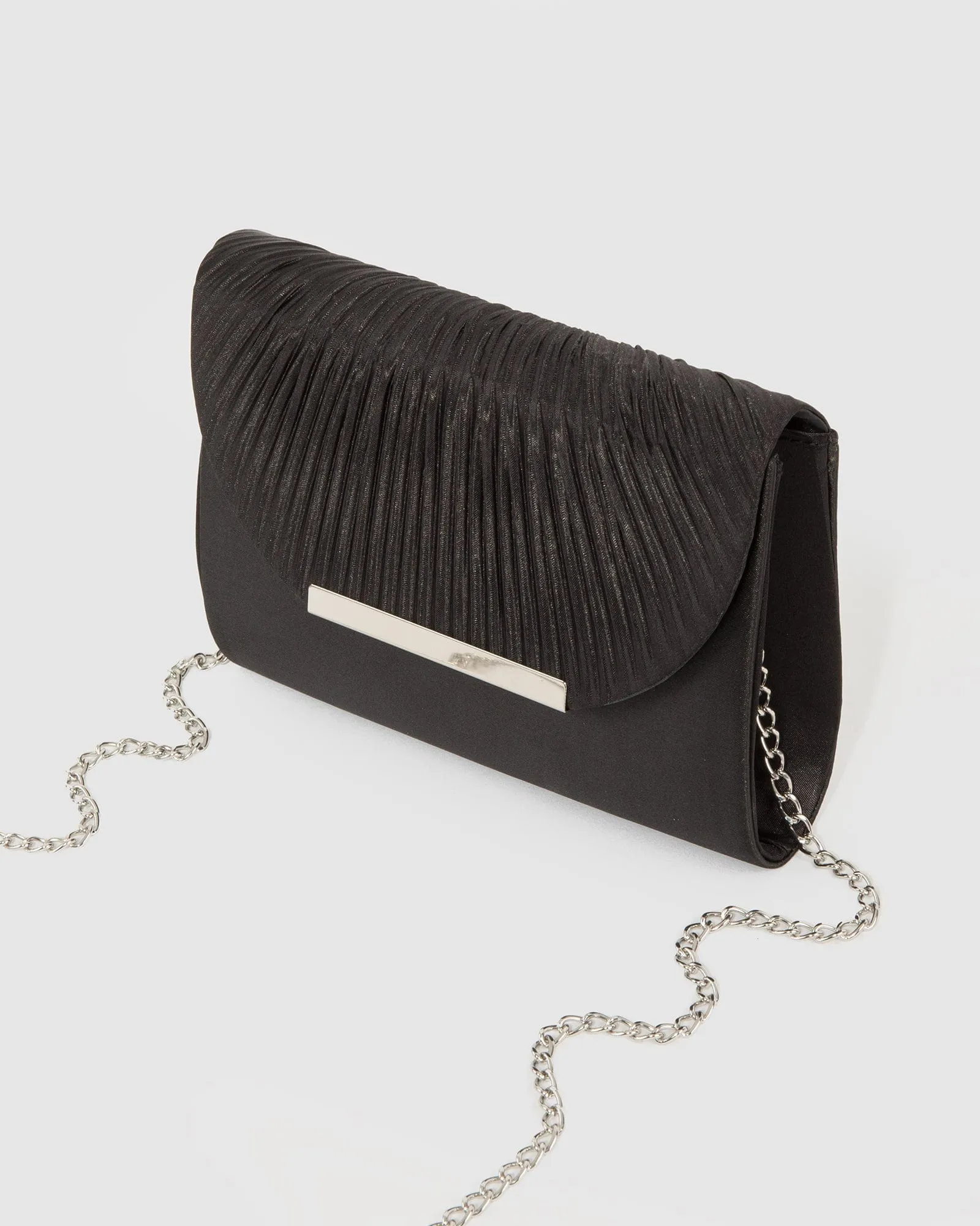 Black Luna Flap Over Clutch Bag sold by Collete Hayman product image thumbnail 4