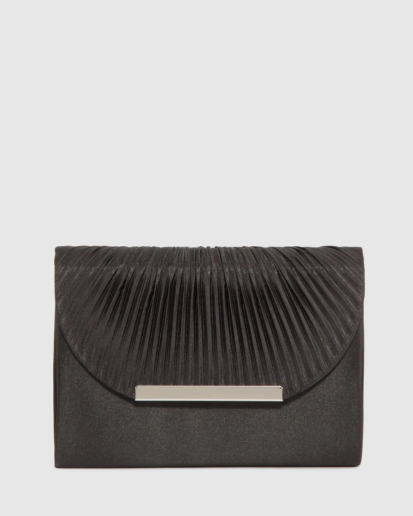 Black Luna Flap Over Clutch Bag sold by Collete Hayman