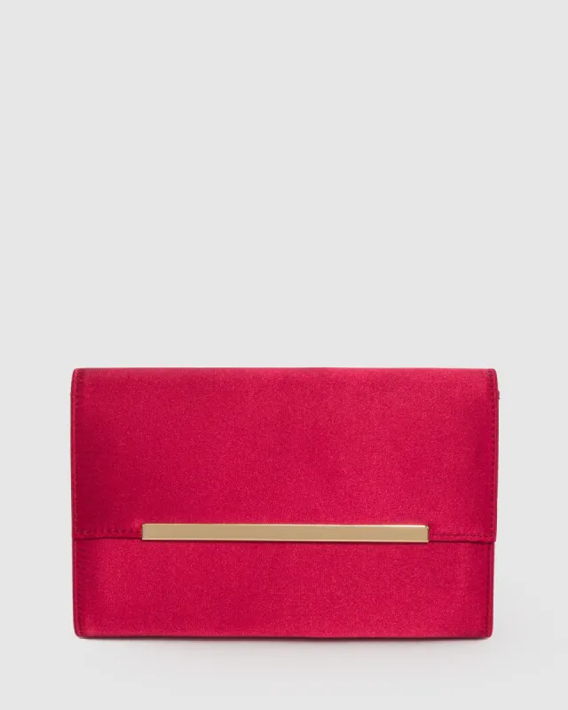 Red Harriet Clutch Bag sold by Collete Hayman